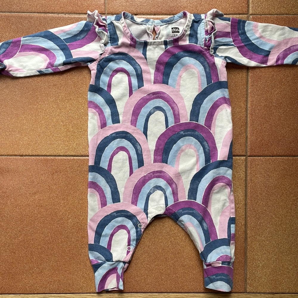Tea Collection Rainbow romper